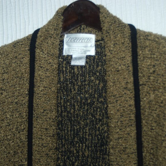 Side Effects Women's Vintage Open Front Sweater Knit Cardigan - Picture 7 of 7